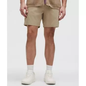 Lululemon Abc Wovenair Pull On Short 7 Sheer Oak L/7