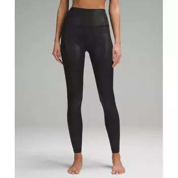 Lululemon Align High Rise Pant 28 Shine Radiate Foil Print Black 0/28