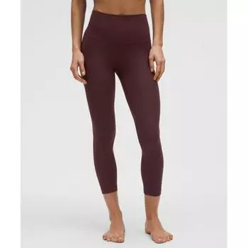 Lululemon Align High Rise Ribbed Crop 23 Goodnight Plum 0/23