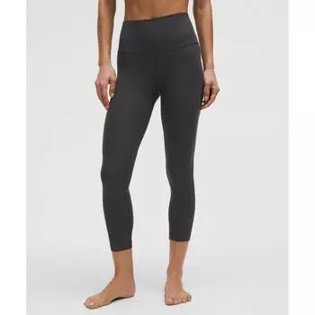 Lululemon Align High Rise Ribbed Crop 23 Graphite Grey 14/23