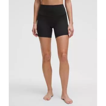 Lululemon Align High Rise Ribbed Short 6 Black 10/6