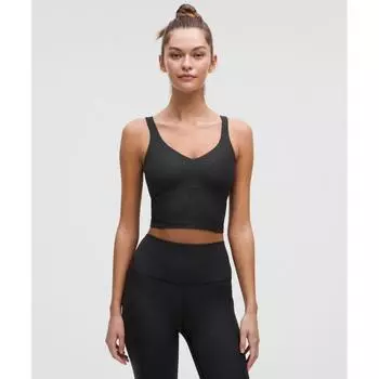 Lululemon Align TAnk Top Light Support A B Cup Ripple emBoss BlAck 2