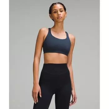 Lululemon Бюстгальтер Energy MeDium Support, чашки BD, настоящий темно-синий 2