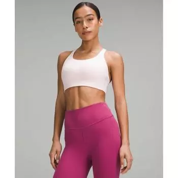Lululemon Бюстгальтер Energy с высокой поддержкой B Ddd Cups цвета клубники и молочного коктейля 34C