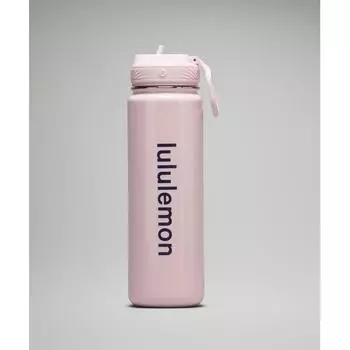 Lululemon Бутылка Back To Life Sport 24 унции с соломенной крышкой Shine Pink Glow ONE SIZE