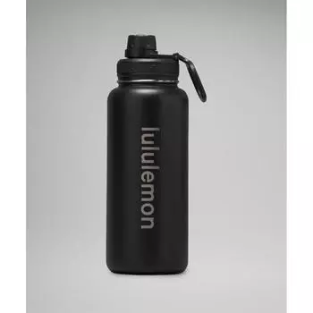 Lululemon Бутылка Back To Life Sport 32 унции, черная ONE SIZE