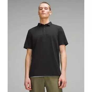 Lululemon Evolution Short Sleeve Polo Shirt Black L