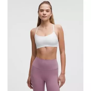 Lululemon Flow Y BrA Nulu Light Support AC Cups Белый 8