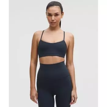 Lululemon Flow Y BrA Nulu Light Support A C Cups True nAvY 8