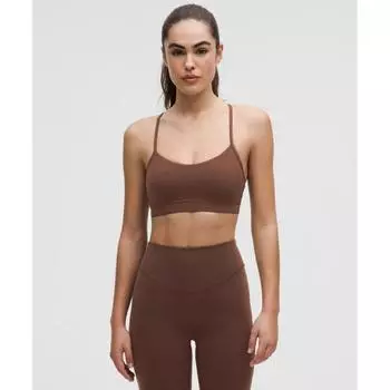Lululemon Flow Y BrA Nulu Light Support A C Cups lAvA CAke 14