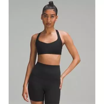 Lululemon Free To Be BrA Wild Light Support A B Cup BlAck 8