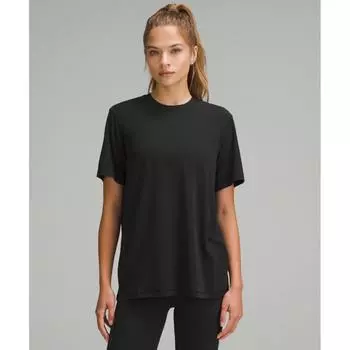 Lululemon Футболка тренировочная с коротким рукавом черная 8