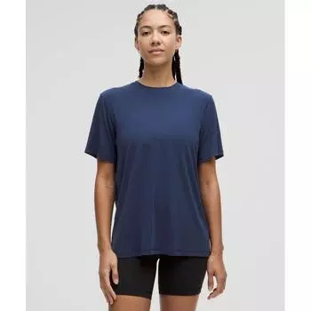Lululemon Футболка тренировочная с коротким рукавом Club Blue 8