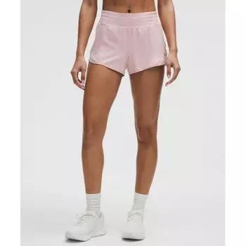 Lululemon Hotty Hot High Rise Linen Short 2.5 Pink Haze 8/2.5
