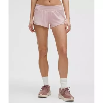 Lululemon Hotty Hot Low Rise Linen Short 2.5 Pink Haze 8/2.5