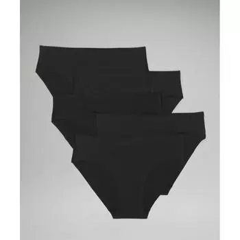 Lululemon Invisiwear Mid Rise Bikini Underwear 5 Pack Black XXL