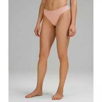 Lululemon Invisiwear стринги средней посадки Misty Shell XS