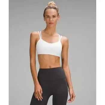 Lululemon Like A Cloud RiBBed BrA Light Support B C Cup White 8