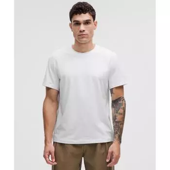 Lululemon Мягкая трикотажная рубашка с коротким рукавом, белая XXL