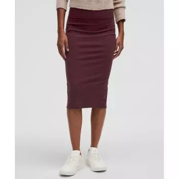 Lululemon Nulu Slim Fit Юбка с высокой посадкой Гранат 8
