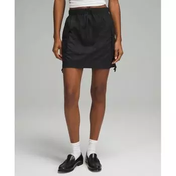 Lululemon Nylon Cargo Mini Skirt Black XS