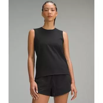 Lululemon Organic Cotton Crewneck Tank Top Black S