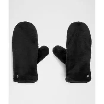Lululemon Plush Fleece Mittens Black XS/S