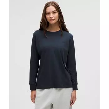 Lululemon Рубашка с длинным рукавом All Yours True Navy