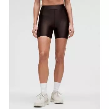 Lululemon Satin Shine High Rise Short 6 Espresso 4