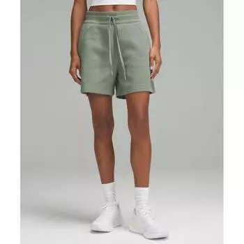 Lululemon Scuba High Rise Short 5 Grey Eucalyptus 4