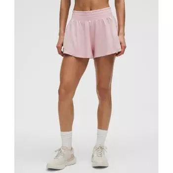 Lululemon Shake It Out High Rise Running Short 2.5 Pink Haze XXXS