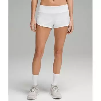 Lululemon Speed Up Low Rise Linen Short 2.5 Белый 14