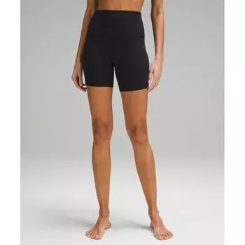 Lululemon Выровняйте High Rise Short 6 Черный 0/6