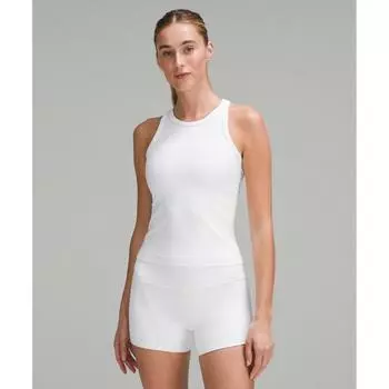 Lululemon Выровняйте талию Длина Racerback Майка Белый 8