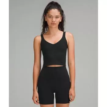 Lululemon Выровняйте верхнюю часть бака, подсветку, опору AB, чашку, черную 8