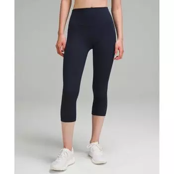 Lululemon Wunder Train High Rise Crop 21 True Navy