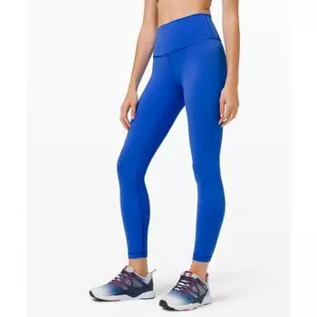 Lululemon Wunder Train High Rise Tight 25 Cerulean Blue 14/25