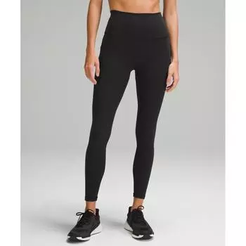 Lululemon Wunder Train High Rise Tight With Pockets 28 Black 8/28