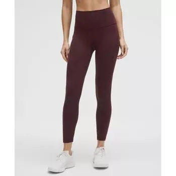 Lululemon Wunder Train High Rise Tight With Pockets 25 Goodnight Plum 6/25