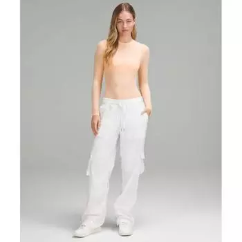 Lululemon Wundermost Nulu Mesh Боди с длинными рукавами и круглым вырезом Peach Bellini XS