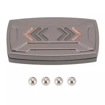 Luminous Haptic Finger Push Toy Anxiety Relief Relieve Stress Zinc Alloy Adult Hand Slider for ADD серый
