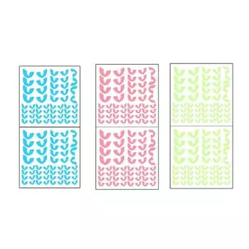 Luminous Wall Stickers Window Clings Decals Halloween Party Decorations Durable красный