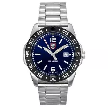 Luminox Pacific Diver нержавеющая сталь синий циферблат кварцевые часы XS.3123 200M мужские часы синий