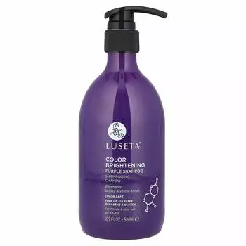 Luseta Beauty, Фиолетовый шампунь для яркости цвета, для светлых и седых волос, 16,9 жидких унций (500 мл)