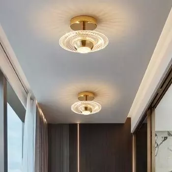 Luster Nordic LED Ceiling Lamp Home Foyer Aisle Corridor Cloakroom Light Спальня Балкон Украшения Потолочный светильник Внутреннее освещение Warm White