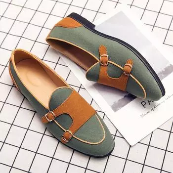 Luxury Brand Suede Leather Shoes For Men British Style Designer Men s Casual Loafers Slip-On Flats Dress Shoes Men Plus Size 48 38