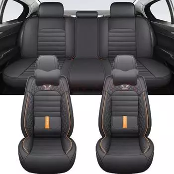 Luxury Lumbar Support Universal Car Seat Cover for CADILLAC CTS ATS CT6 XTS Escallade XT5 SRX DTS Interior Accessories