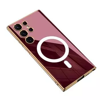 Роскошный магнитный силиконовый чехол Magsafe для Samsung Galaxy S23 Ultra Plus 5G, чехол для телефона, защита камеры, противоударный чехол, Funda For S23 Ultra