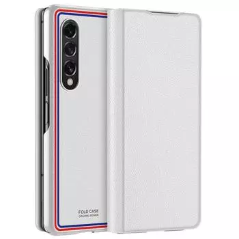 Роскошный магнитный ультратонкий чехол из искусственной кожи для Samsung Galaxy Z Fold 3 5G, чехол для защиты камеры, противоударные чехлы для телефонов Fundas For Z Fold 3 5G