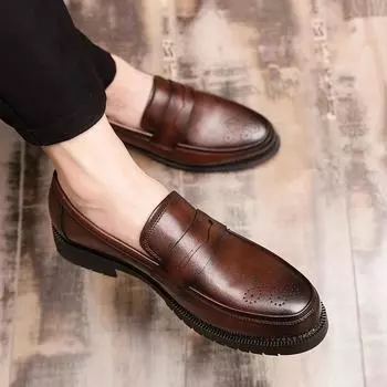 Luxury men s dress shoes inside high men s casual shoes men s formal wear classic party booster shoes 38-46 38 чёрный